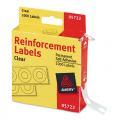 Avery Adhesive Hole Reinforcements, Clear (Pack of 1000)