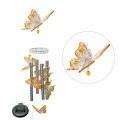 Solar-powered Color-changing Butterfly Wind Chime