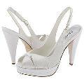 rsvp Aggie White Satin/White Patent Pumps/Heels