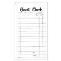 National Checking Company 3 1/2-inch X 6 1/2-inch Green Guest Check (Case of 50)