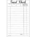 NATIONAL CHECKING COMPANY 3 4/10-inch X 6 3/4-inch Green Guest Check (Case of 50)