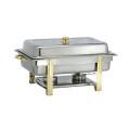 Admiral Craft Equipment 8-quart Stainless Steel & Gold Full Size Chafer
