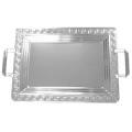 CARLISLE FOODSERVICE PROD EA 17 7/8 x 13 Greek Key Bordered Tray With Handles