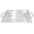 CARLISLE FOODSERVICE PROD EA 17 7/8 x 13 Geometic Bordered Tray With Handles