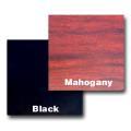 Square 24-inch x 24-inch Mahogany/Black Tabletop