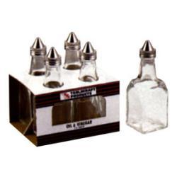 Tablecraft 6-ounce Glass Salt and Pepper Shakers (Case of 4 packs)