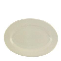 World Tableware 9.37 Inch Princess White Rolled Edge Dinnerware Platter (Case of 24)