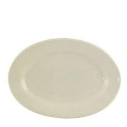 World Tableware 10.37 Inch Princess White Rolled Edge Dinnerware Platter (Case of 24)