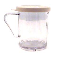 Cambro Clear 10 oz Shaker/ Dredge with Salt & Pepper Lid