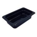 CAMBRO MANUFACTURING Fourth Size 2.5-inch Deep Black Pan