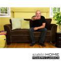Crawford Brown and Lotus Green Sofa