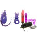 Sex Toy Collection Vibrating Bunny Rabbit 'Bone Her' Cock Ring Set