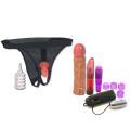 Vac-U-Lock Ultra Harness 2 and Plug with 8-Dong Sex Toy Collection