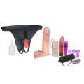 Vac-U-Lock Vibro Ultra Harness 2 and Plug with 6-inch Realistic Dong Sex Toy Collection