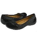 Naturalizer Cordo Black Leather/Suede Flats