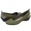 DKNY Addie Military Olive Satin Snake Pumps/Heels