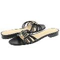 BRUNOMAGLI Corio Black Kidskin/Patent Sandals