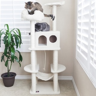 76-inch Bungalow Cat Furniture Tree Condo