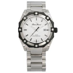 Lucien Piccard Men's Stainless Steel White Dial Watch