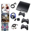 Sony Playstation 3 - 120GB Slim Bundle- 2 Games, Dance Pad, Wheel, and More