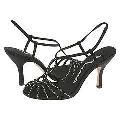 Nina Gialla-LS Black Luster Satin