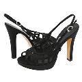 Nina Strappy-LS Black Luster Satin