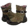 Petit 44740 (Toddler) Gold Snake Print/Brown Patent