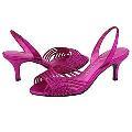 Nina Cyrus Fuchsia Fishnet Leather