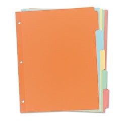 Avery 11508 Recycled Plain 5-tab Buff Dividers (Box of 36)