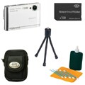 Sony Cybershot DSCT70 8.1MP White Digital Camera With Bonus Kit
