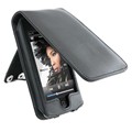 Black Leather Case with Lanyard for iPod Touch