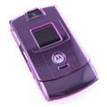 Purple Clip On Case for Motorola Razr V3 / V3c