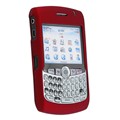 Red Rubber Coated Case for Blackberry Curve 8300