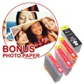 Canon BCI-3e / BCI-6 Black/ Color Compatible Ink Set (4 Pack)