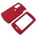 Red Clip On Rubber Coated Case for LG AX 830