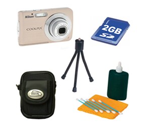 Nikon Coolpix S210 8.1 MP Bronze Camera Kit