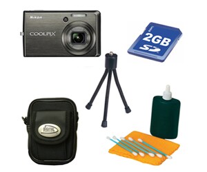 Nikon Coolpix S600 10 MP Slate Digital Camera Kit