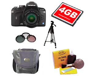 Olympus Evolt E410 10 MP Digital SLR 2 Lens Bonus (Refurbished)