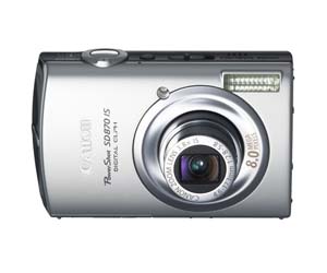 Canon Powershot SD870 IS Silver 8MP Digital Camera (Refurbished)
