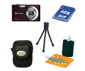 Casio EX-Z100BN 10.1 MP Brown Digital Camera Bonus
