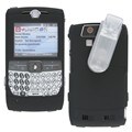 Black Clip-on Rubber-coated Case for Motorola Q