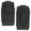 Vertical Black Leather Case for LG KU990 Viewty