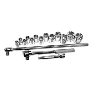 1/2-inch Drive 16-piece Fractional Socket Set