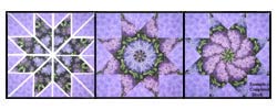 Lilac Kaleidocope Fabric Kit (24 Quilt Blocks)