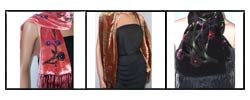 Southwestern Design Silk Velvet Scarf (Case of 3)