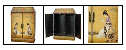 Enchanted Ladies Mahogany CD Cabinet (China)