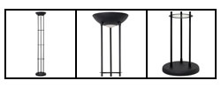 Infinity Tri-shelf Torchiere Floor Lamp
