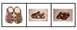'Squeakies' Baby and Toddler Brown Sandals