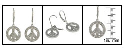 Maddy Emerson Peace 1/10ct TDW Diamond Earrings