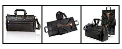 Traveler's Choice Leather 2-in-1 Garment Duffel Bag